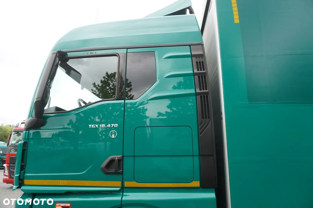 MAN TGX 18.470 / Zestaw / Przyczepa 19 EPAL / Firanka 19 EPAL / 2022 / Retarder / 15 sztuk - 24