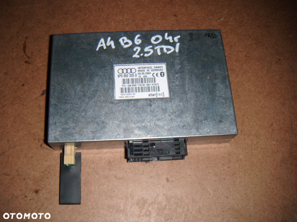 audi a4 b6 sterownik bluetooth 8p0862335d - 1