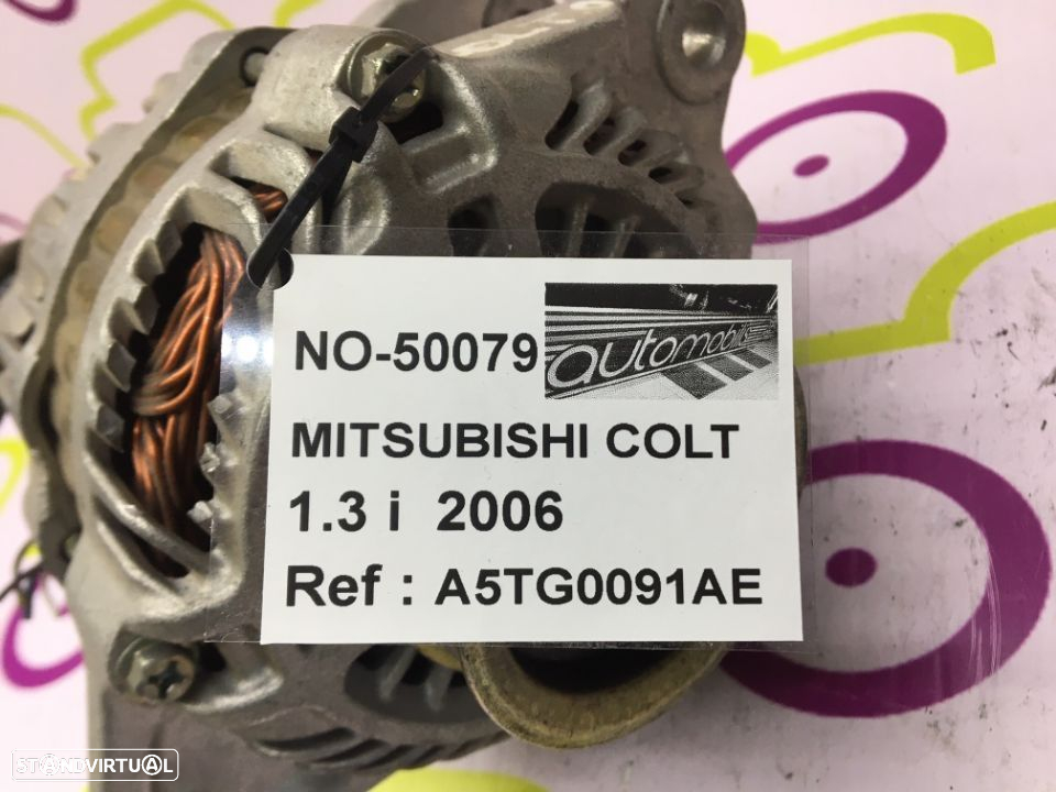 Alternador Mitsubishi Colt 1.3i 95Cv de 2006 - Ref : A5TG0091AE - NO50079 - 4