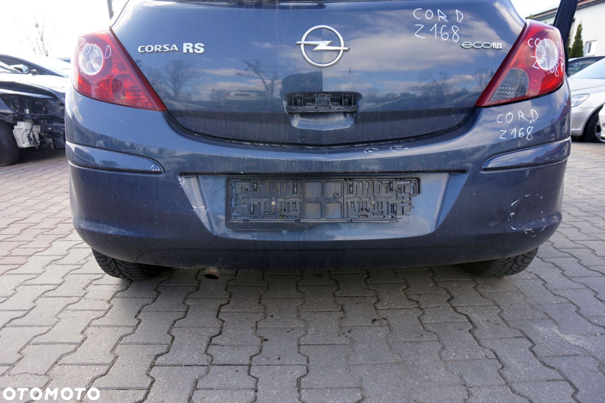 ZDERZAK TYLNY CORSA D IV 3D HB Z168  SZARY OPEL 2006-2011 - 1