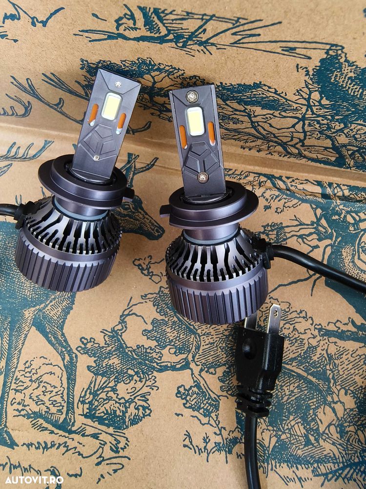 Set 2 Becuri LED Led-uri AUTO Moto H7 Canbus 120W/set 6000K ALB - 3