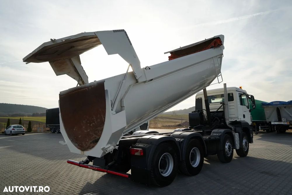 MAN TGS 35.440 / 8X4 / BASCULĂ SPATE / CLAPETĂ HIDRAULICĂ / MANUALĂ / EURO 5 - 4