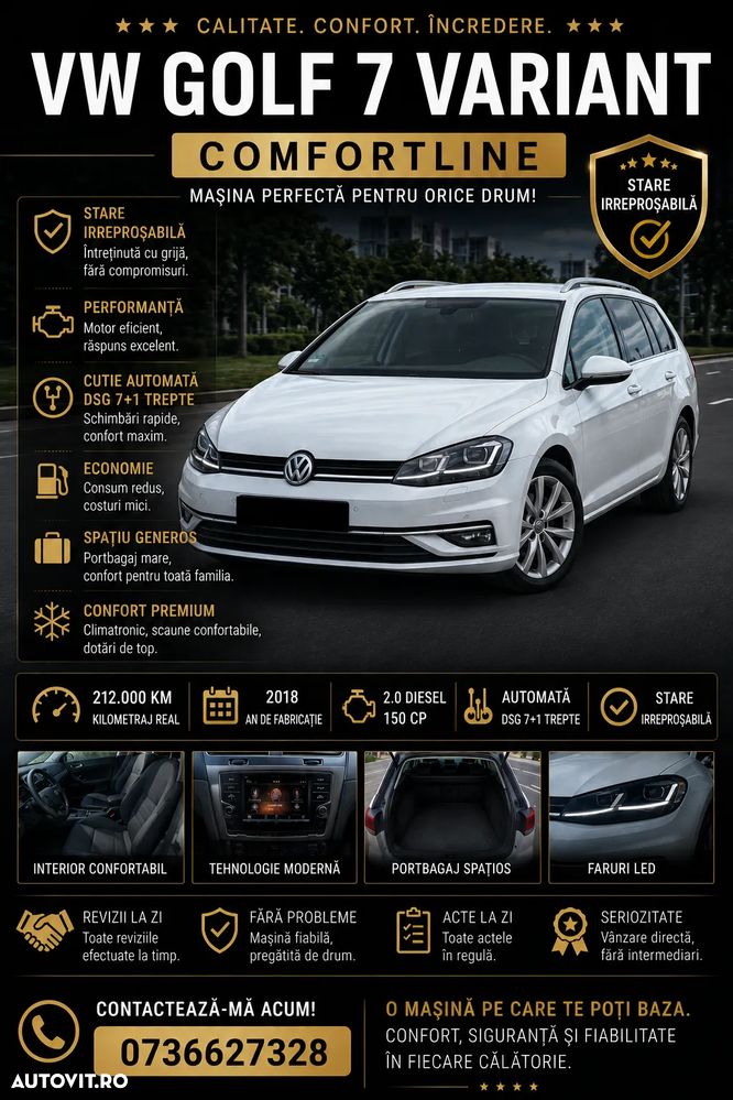 Volkswagen Golf 2.0 TDI SCR DSG Comfortline - 1