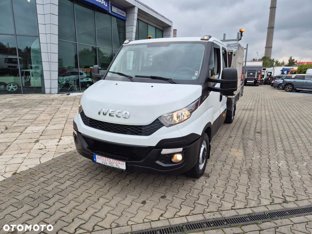 Iveco Daily 35S15 / SKRZYNIA / DOKA / 7 MIEJSC / WEBASTO / 1 WŁ / BEZWYPADKOWY / EURO 6 - 2