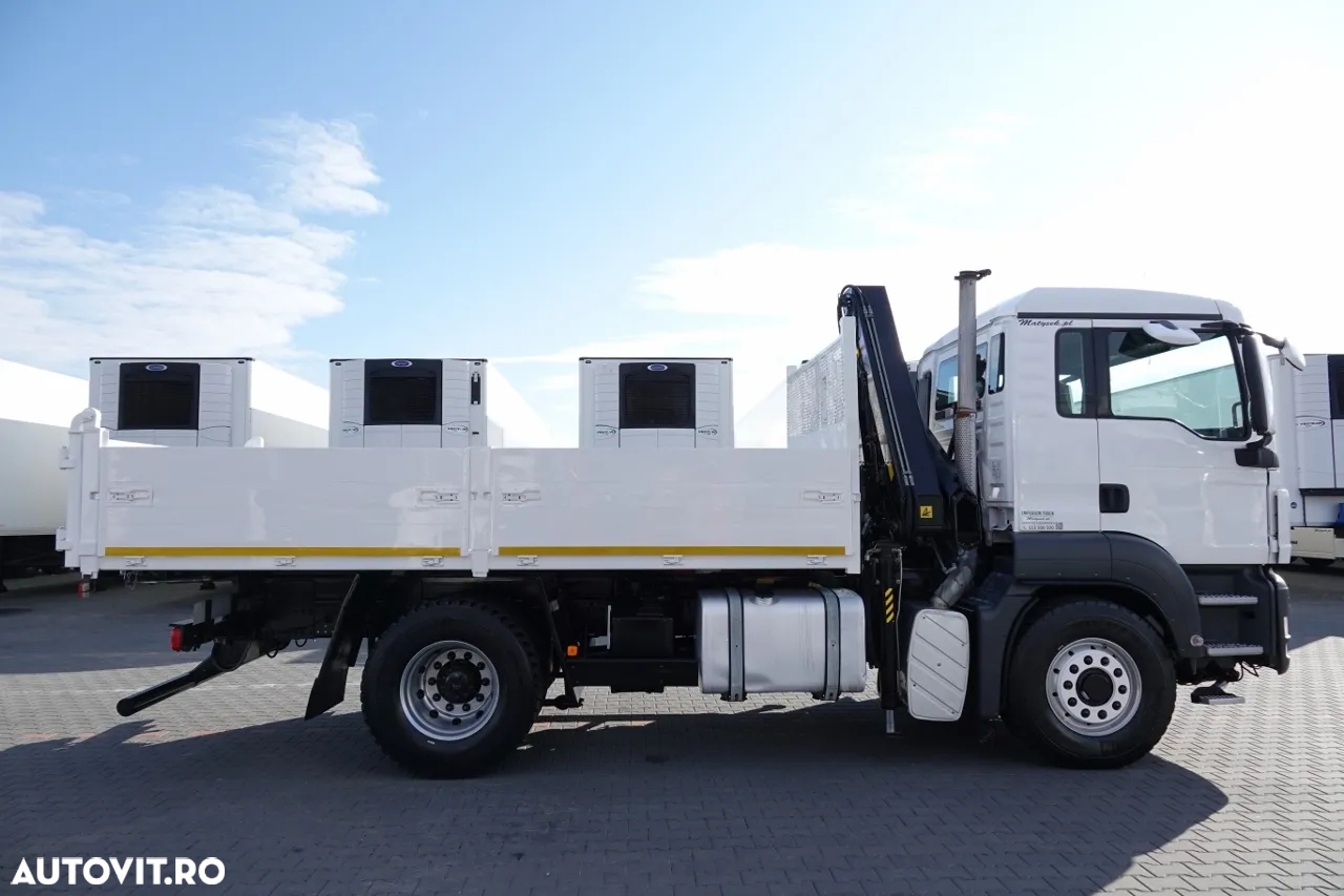 MAN TGS 18.400 / 4x4 / BASCULANTE - 4,7 M + HDS HIAB 111 inaltime: 7,4 m / MANUAL / PALET / RADIO CONTROL - 14