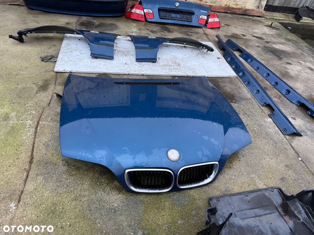 BMW e46 TOPASBLAU METALIC METALLI. SEDAN MASKA OSŁONA POD SILNIK NADLOLA PROGI BŁOTNIK PRZEDNI PRAWY LEWY PRZÓD PRZEDNI TYLNI TYŁ KLAPA SEDAN IDEALNY LAMPY TYLNIE KLAPA TYLNIA ZDERZAK TYLNI ZDERZAK PRZEDNI CHŁODNICE PAS PRZEDNI BENZYNA DRZWI PRZEDNIE TYLNIE PRAWE LEWE - 2
