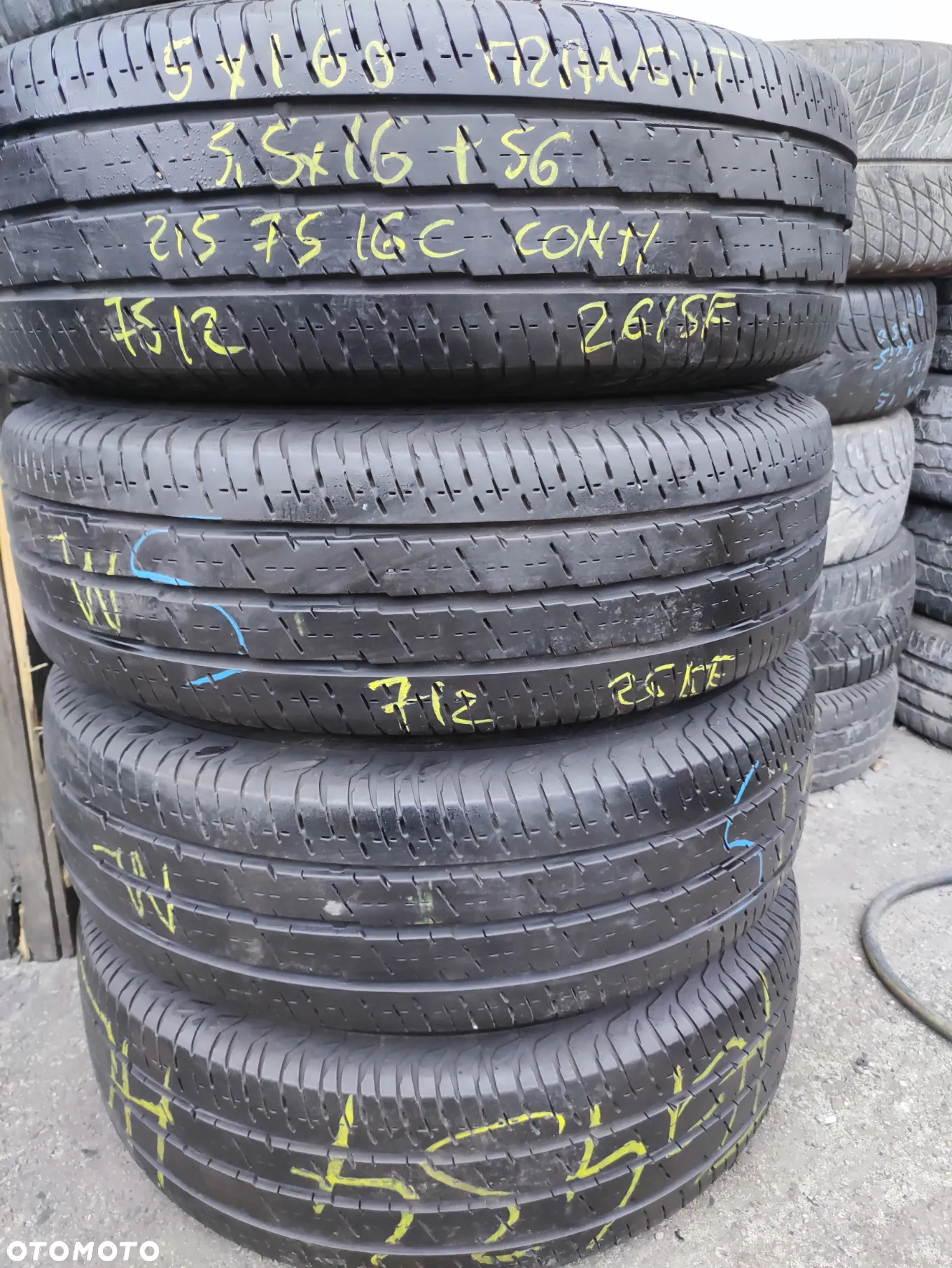 5x160 Felgi Stalowe Stal 16 C 16C Koła Letnie Lato FORD TRANSIT IV V VI 4 5 6 TOURNEO CUSTOM Legnica ALU-RAD 215/75 7mm - 4
