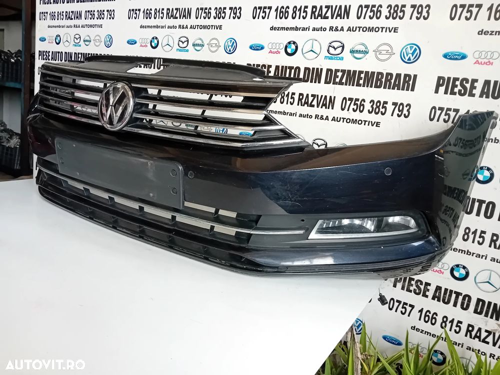 Bara Fata Completa Vw Passat B8 An 2014-2020 Completa Intacta 6 Senzori Proiectoare Grila Vw Passat - 4