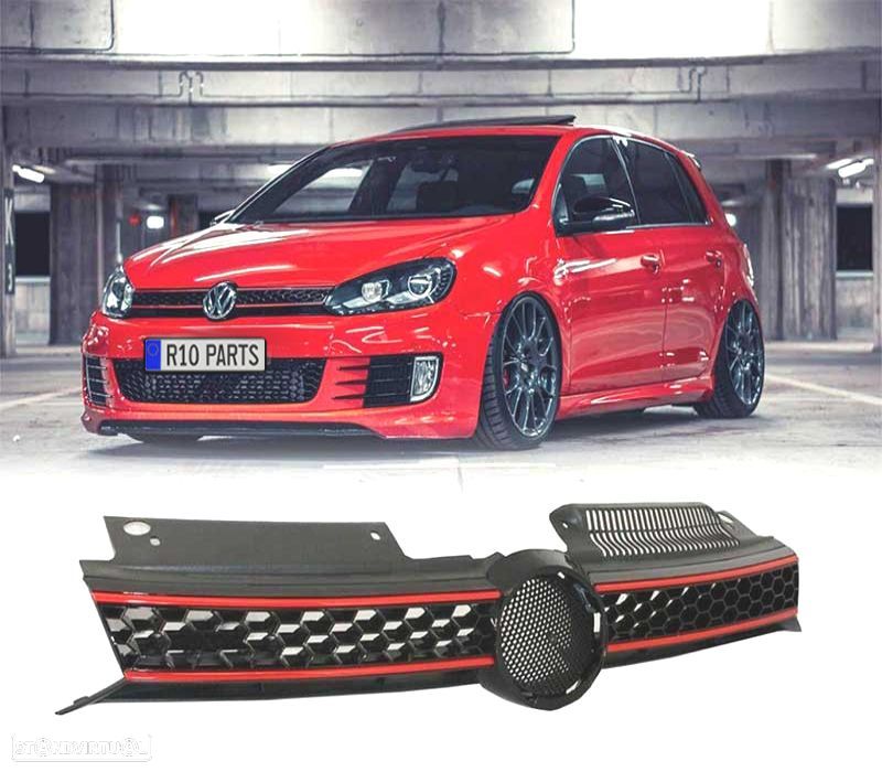GRELHA FRONTAL VOLKSWAGEN VW GOLF 6 08-12 LOOK GTI - 1