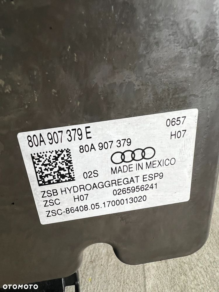AUDI Q5 II 80A POMPA HAMULCOWA ABS 80A907379E 80A614517E MAŁY PRZEBIEG - 4