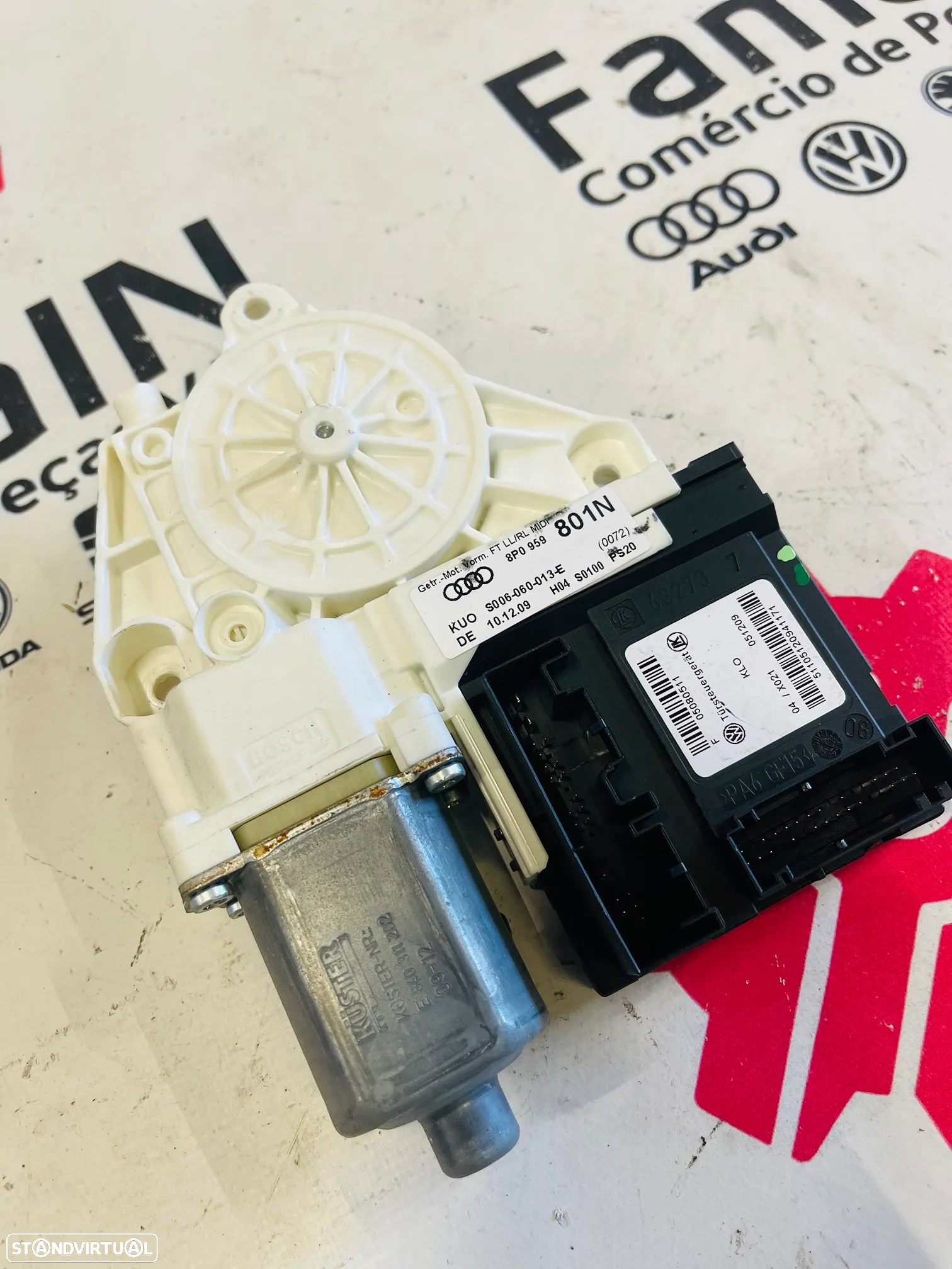 MOTOR ELEVADOR VIDRO AUDI A3 8P-8P0959801N - 2
