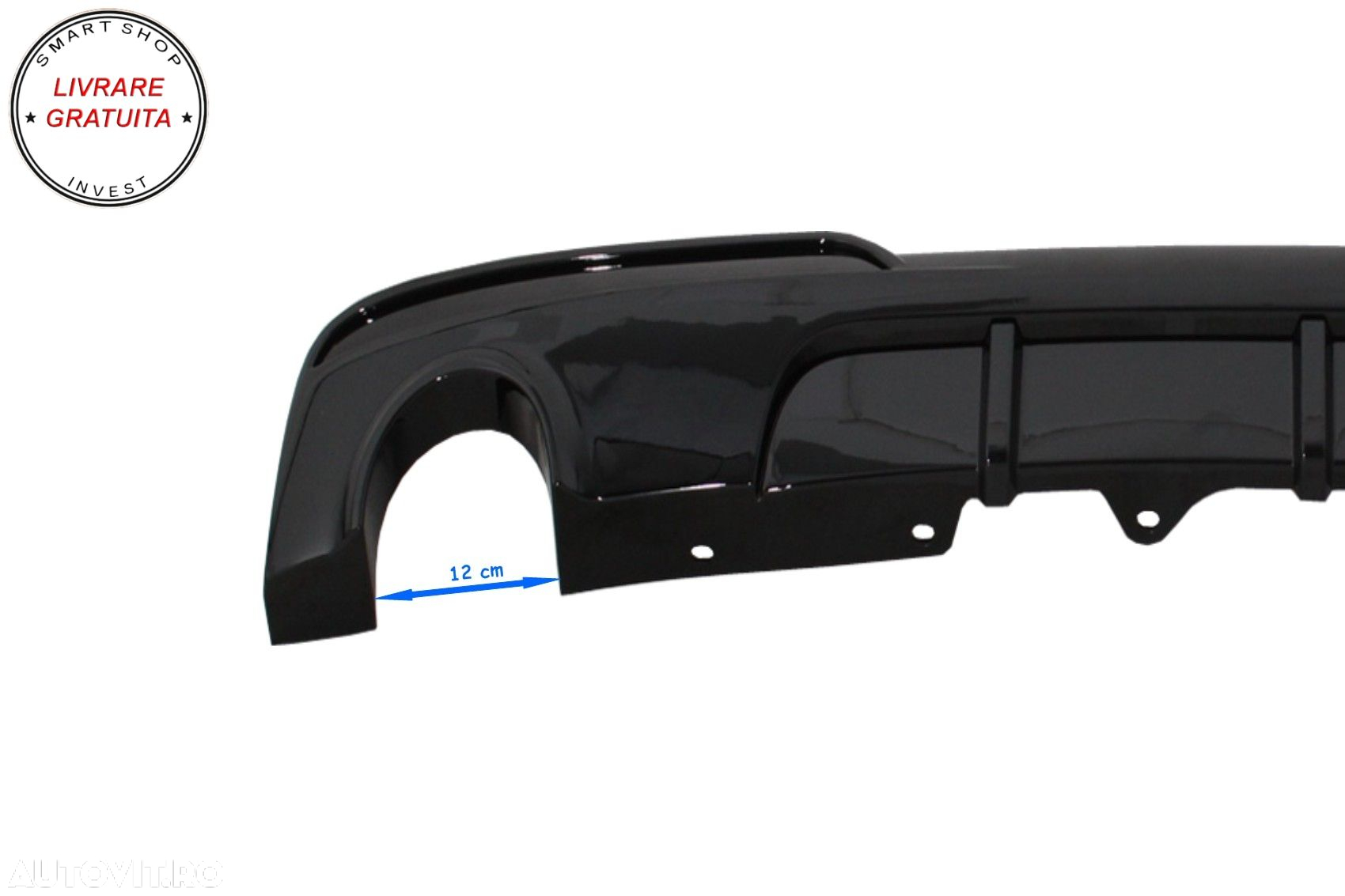 Difuzor de aer cu evacuare dubla BMW F10 F11 Seria 5 Non-LCI LCI (2011-2017) M-Tec- livrare gratuita - 2
