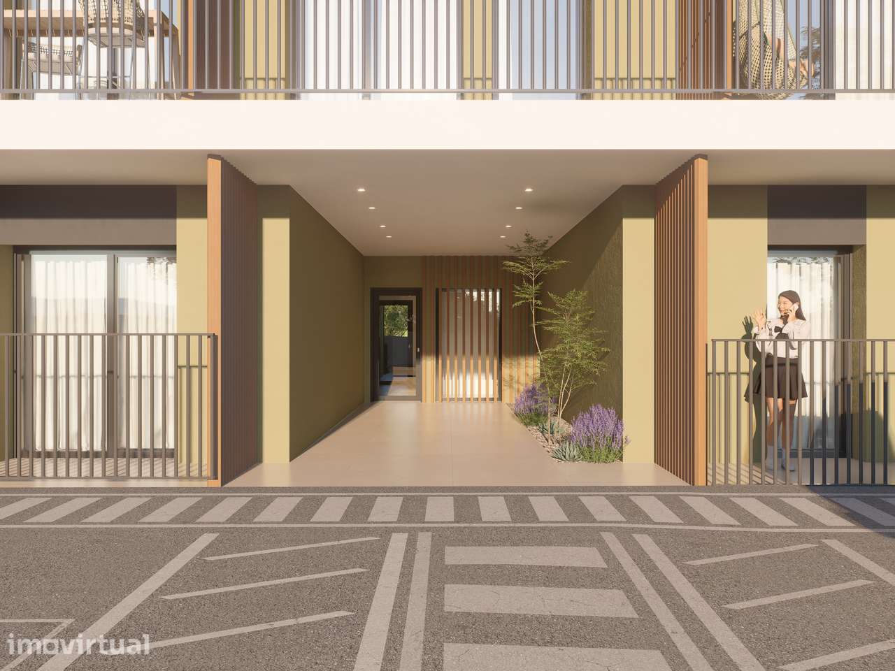 T1 novo no Aura Living, Leiria. Com varanda e estacionamento. - Grande imagem: 3/13