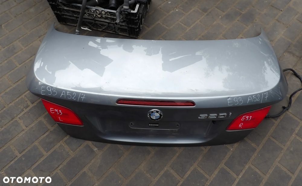 BMW - E93 - KOLOR A52/7 - KLAPA BAGAŻNIKA - BEZ LAMP - 1