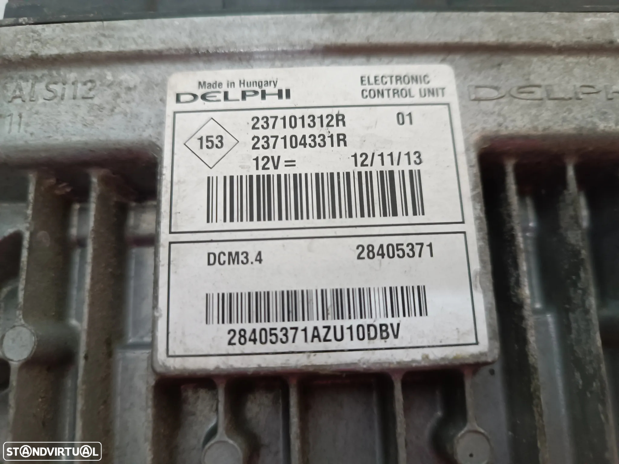 CENTRALINA DO MOTOR RENAULT TWINGO II 1.5DCI REF. 237101312R 237104331R 28405371 - 2