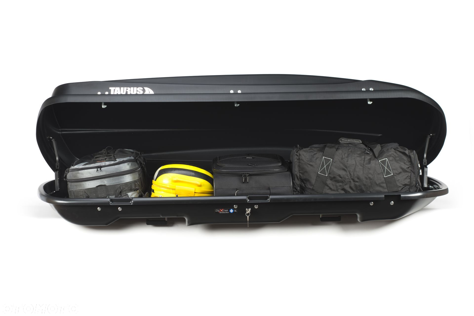 Bagażnik box dachowy Taurus Xtreme 400 czarny matowy. 195x78x34 - 4