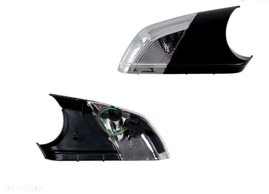 Indicator lateral in oglinda Skoda Octavia II/Tour II (1Z3/1Z5), 06.2004-12.2012, semnalizator fata, partea stanga, EU, pentru masini cu lampa perimetru inferiora; LED+W5W; cu prize bec - 1