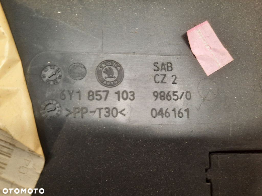 SKODA FABIA I LIFT HB 04-07 SCHOWEK PASAŻERA 6Y1857103 - 4