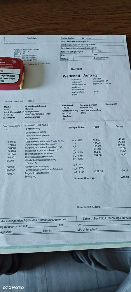 Ford Mondeo 2.0 EcoBoost Titanium - 22