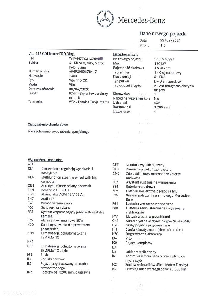 Mercedes-Benz Vito Tourer 116 CDI L2 Pro 9G-Tronic 447.703 - 31