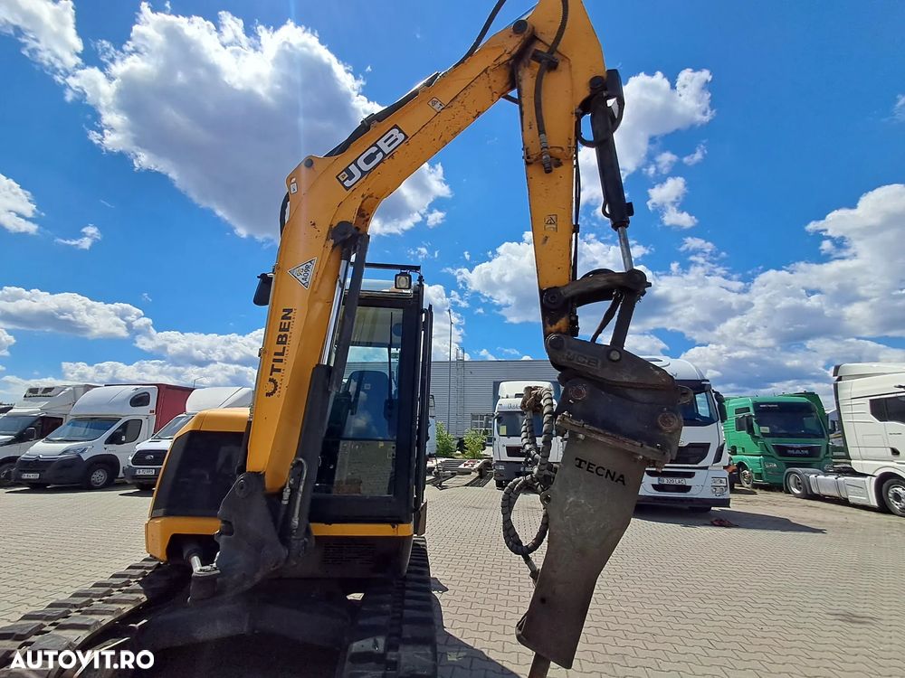 JCB 57 C-1 MINIEXCAVATOR SENILE CAUCIUC CUPA ULTIMAX SI PICON TECNA - 8