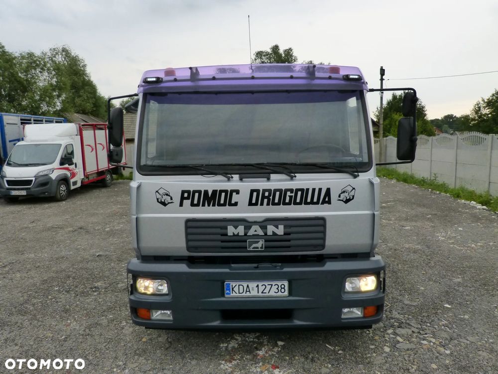 MAN LE 15.280 POMOC DROGOWA / AUTOLAWETA / SPECJALNY / DMC 15.000 KG / ŁADOWNOŚĆ 9.000 KG / PODUSZKI / DŁ.7.70 M - 5