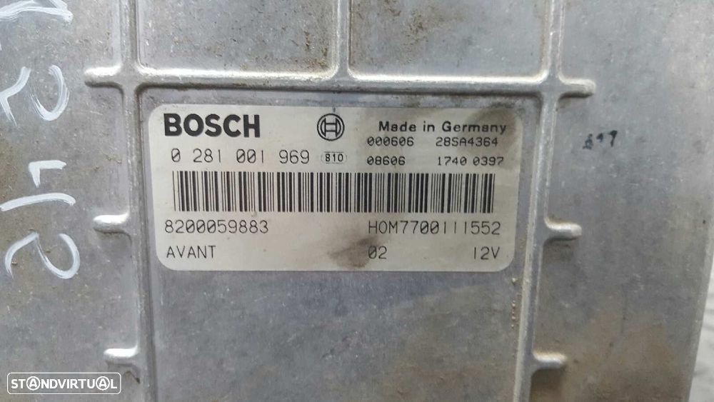 CENTRALINA DO MOTOR UCE RENAULT MEGANE I FASE 2 BERLINA (BA0) 1.9 D RXE - 2