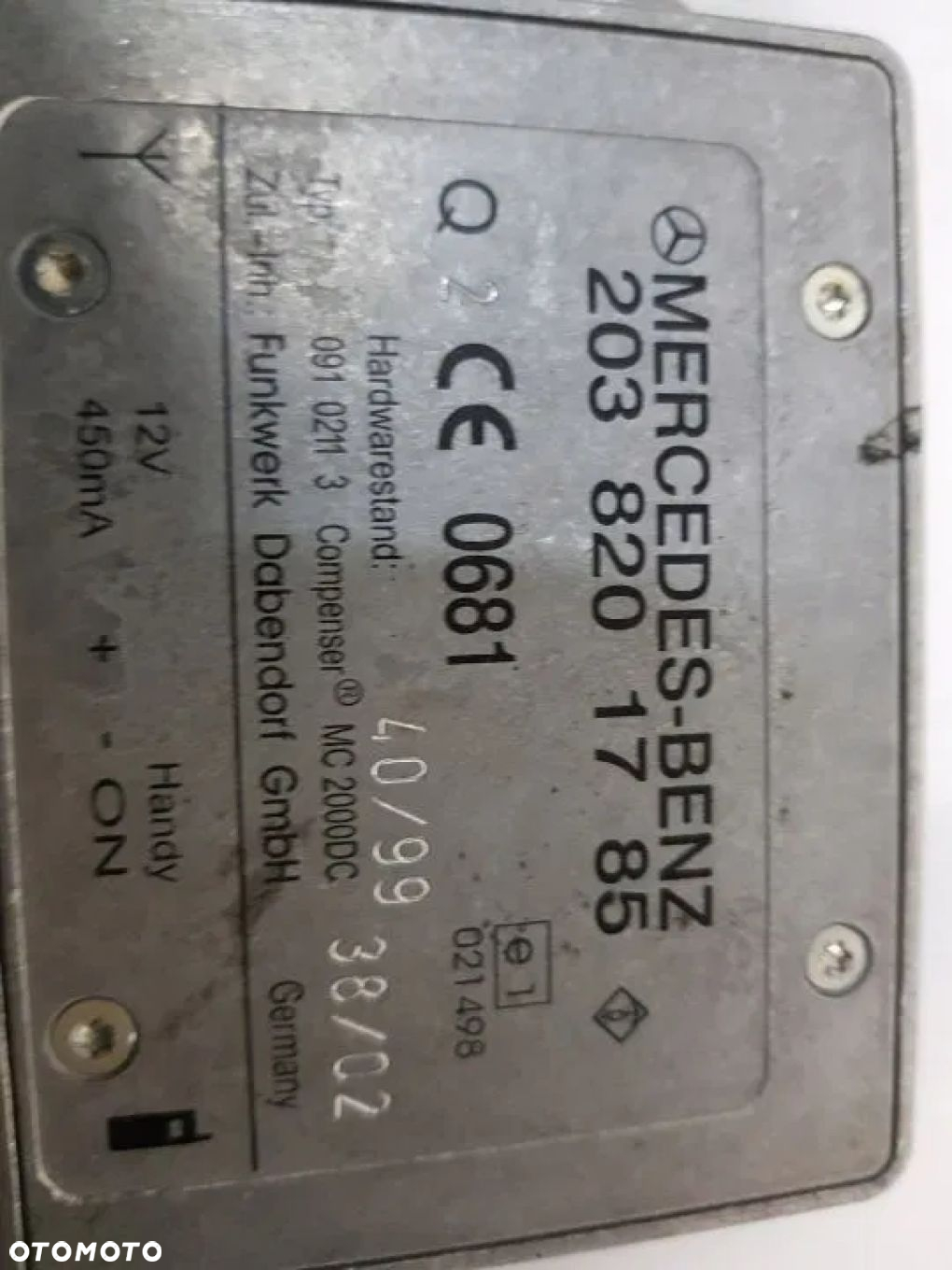 MODUŁ ANTENY MERCEDES ML W163 LIFT 2038201785 - 3