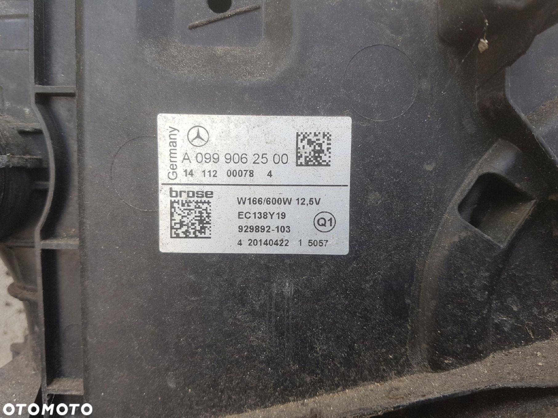 MERCEDES ML W166 12r- 2.2 CDI WENTYLATOR CHŁODNICE - 3
