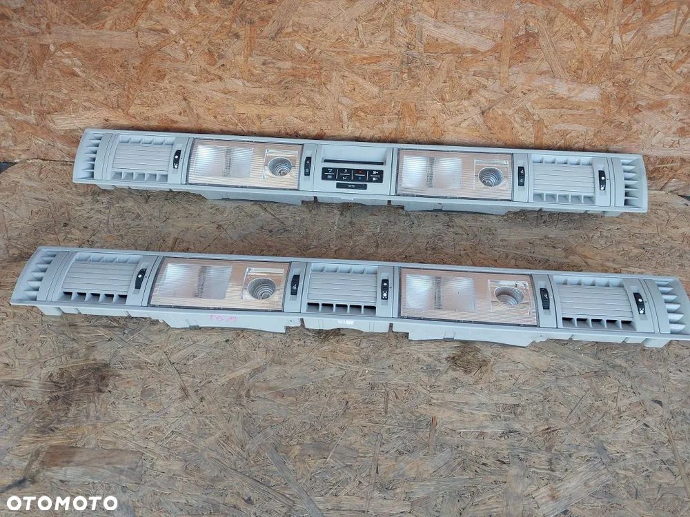 panel nawiewu klimatronik tył kratki nawiewu lampki podsufitki vw multivan caravelle t6 7E0907049 7E5947291 - 1