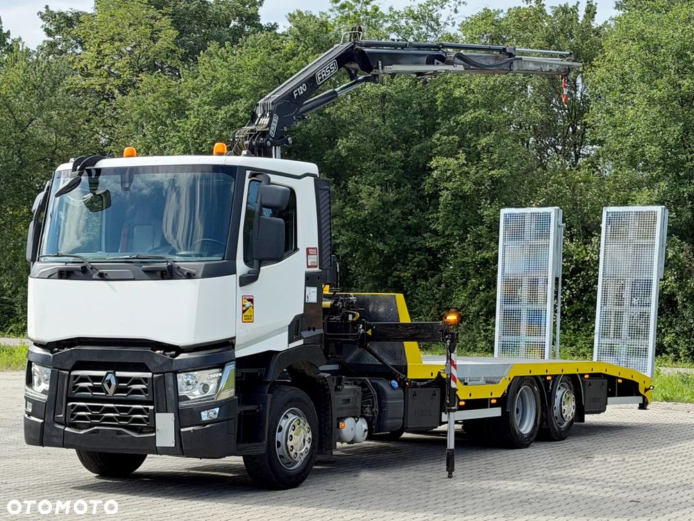 Renault T 380 * LAWETA 7,40 m * FASSI F120 B.2.22 + PILOT * STAN BDB - 4