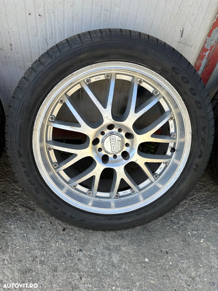 Set jante aliaj AUDI Q7 cu cauciucuri noi-nouțe allseason 285/40R20 Goodyear - 4