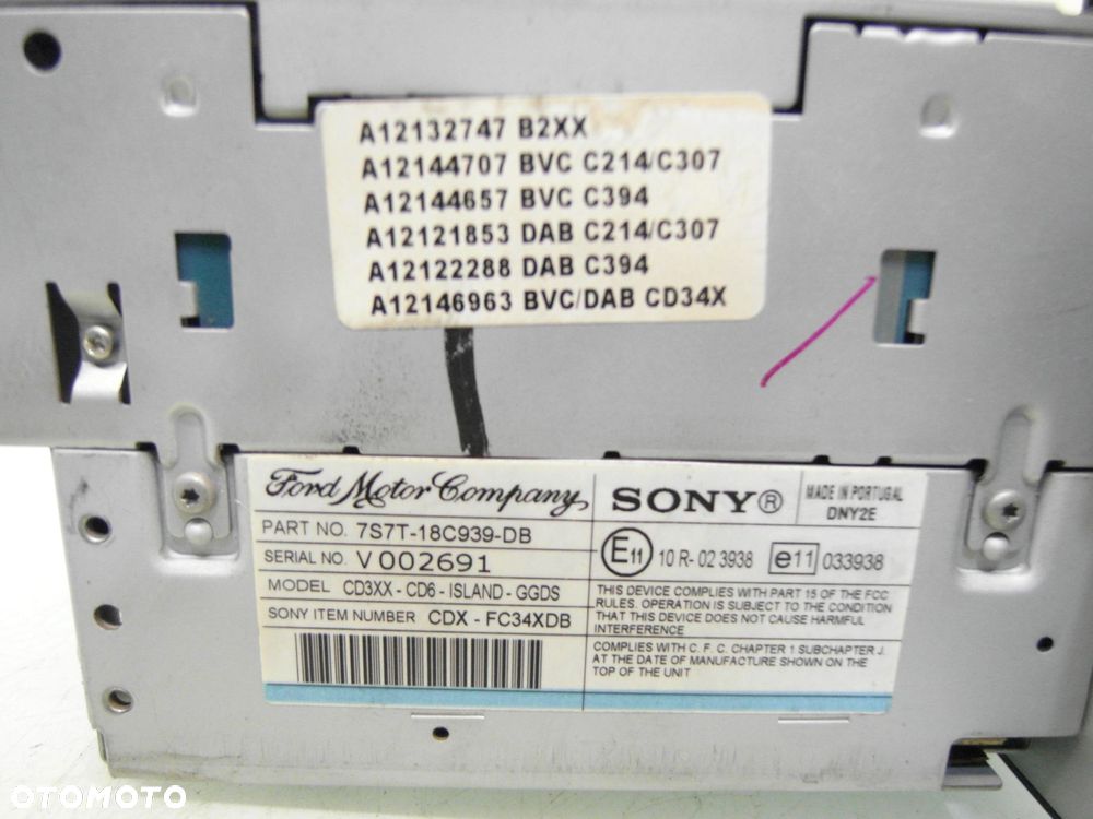 RADIO FORD MONDEO MK4 IV 7S7T18C939DB + KOD - 6