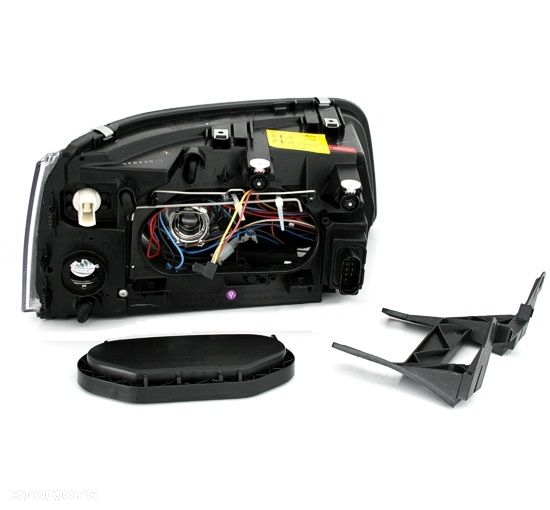 Lampy Reflektory VW T5 03-09 BLACK H7/H1 DEPO - 5