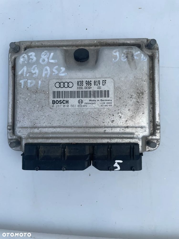 STEROWNIK SILNIKA AUDI A3 8L 1.9 TDI ASZ 038906019EF - 1