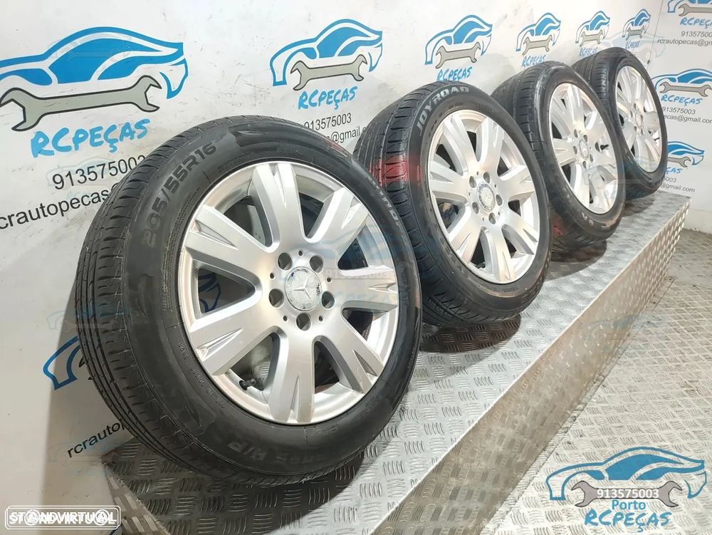Jantes 16" | 5x112 - Originais Mercedes Benz - 7J | ET43 | 5 x 112 - 205 55 16 | Pneus | Jante | A2044012602 | 2044012602 | 16 Polegadas | Conjunto - 3