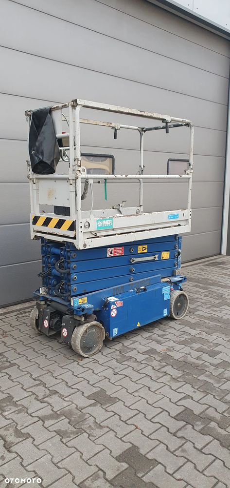 Genie JLG IMER ITECO IM 7380 9,20m Podnośnik nożycowy zwyżka nożycówka elektryczny podest ruchomy zwyżka podnośnik koszowy samojezdny IMER ITECO IT 7380 zwyżka na białych niebrudzących kołach jak GENIE JLG SKYJACK HAULOTTE Terex TKD MEC Sinoboom Zoomlion - 3