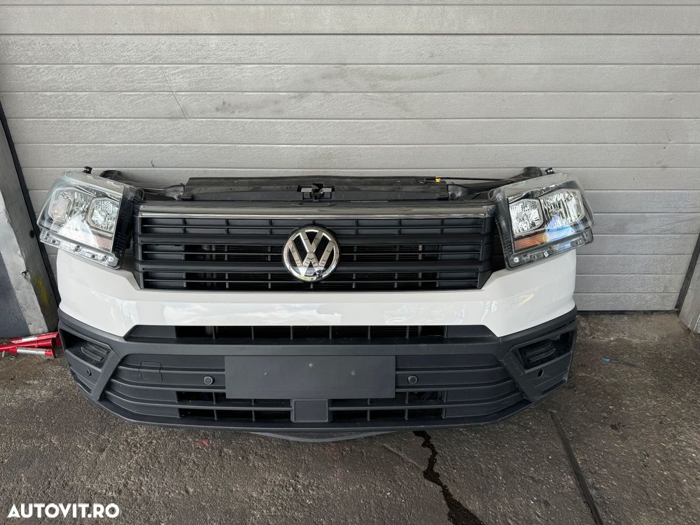 Tragar trager complet bară față capotă far faruri vw Crafter 2017 2018 2019 2020 2021 2N0 radiatoare armătură game ventilator suport radiatoare brosca … - 3