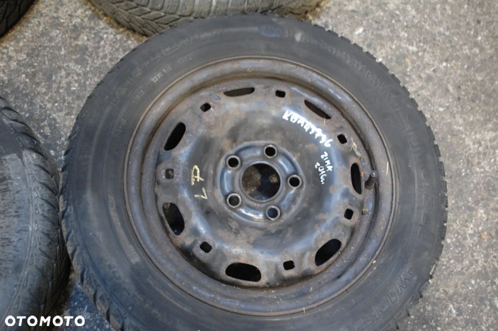 KOŁA FELGI STALOWE + OPONY 165/70R14 ZIMOWE 2016R. KBA43736  ET35 5J VW POLO IV SEAT IBIZA III SKODA AUDI - 5