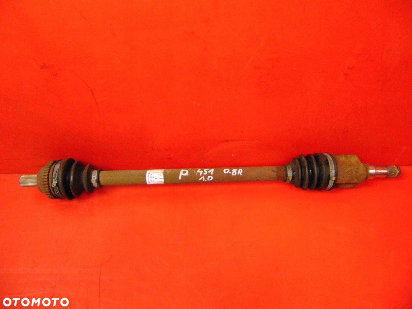 SMART ForTwo II 451 1.0 PÓŁOŚ PRAWA A4513570601 - 1
