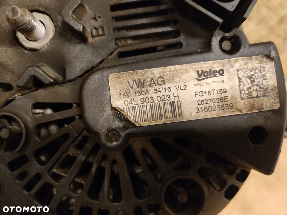 Alternator VW touran iii 3 5t 2.0 tdi - 9