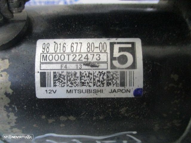 Motor De Arranque 980166778000 M000T22473 PEUGEOT 208 2014 1.4HDI 70CV 5P BRANCO CITROEN DS4  2013 1.6HDI 115CV 5P CINZENTO PEUGEOT PARTNER 2 TEPEE B9 FASE 1 2010 1.6HDI 110CV 4P BRANCA - 5