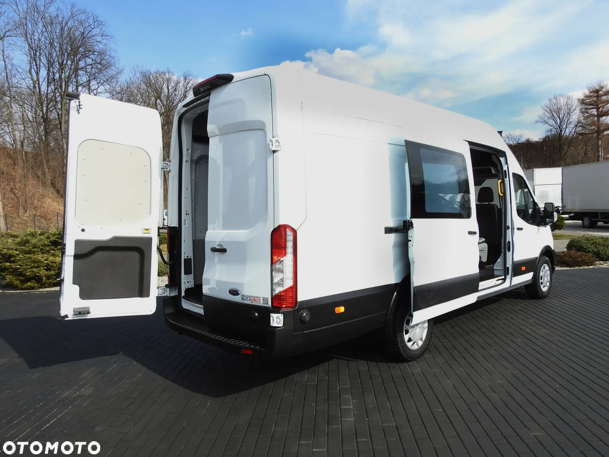 Ford TRANSIT  FURGON BRYGADÓWKA 6 MIEJSC TEMPOMAT LEDY KLIMATYZACJA 180KM [ U88643 ] - 4