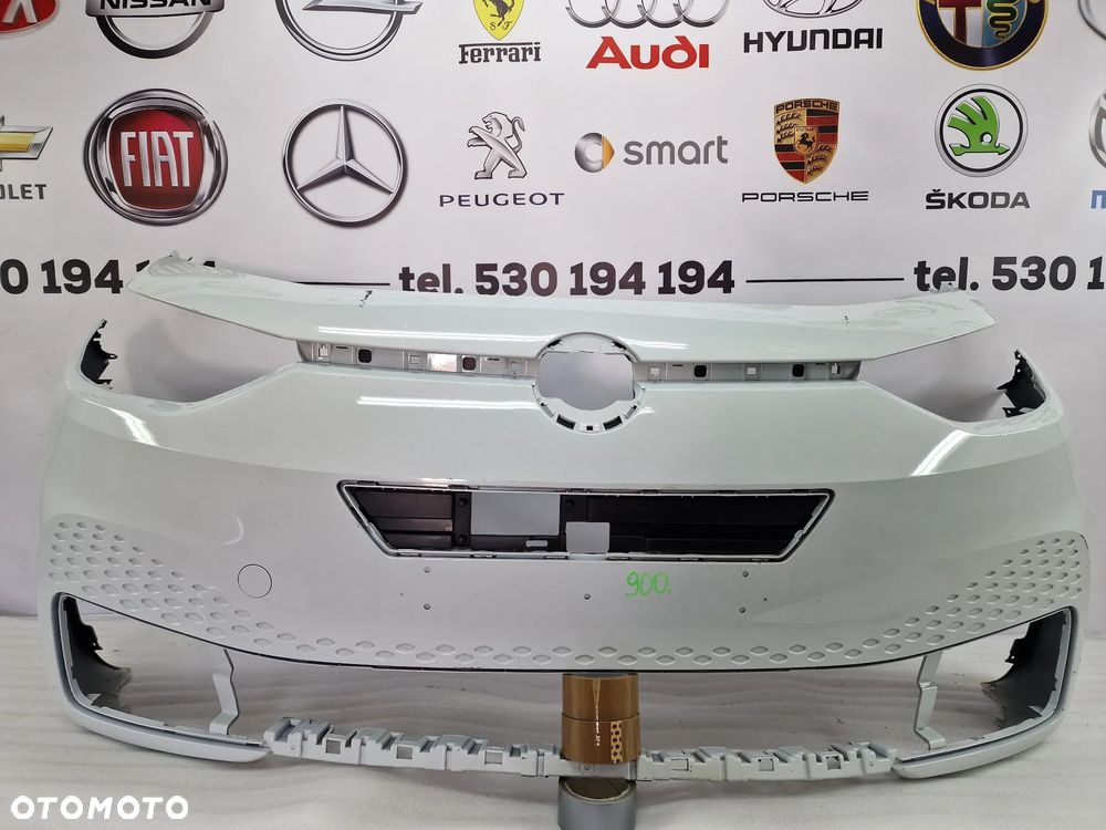 VW ID.3 ID3 19- ZDERZAK PRZEDNI PRZÓD + GÓRNE WZMOCNIENIE ZDERZAKA , NR 10A807221 , NR AUKCJI NZ900 - 1