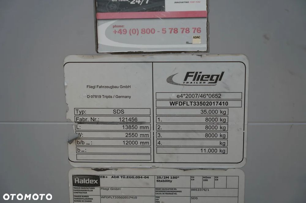 Fliegl FIRANKA MEGA / MULDA DO STALI - 7 M / DACH PODNOSZONY / LOW DECK - 30