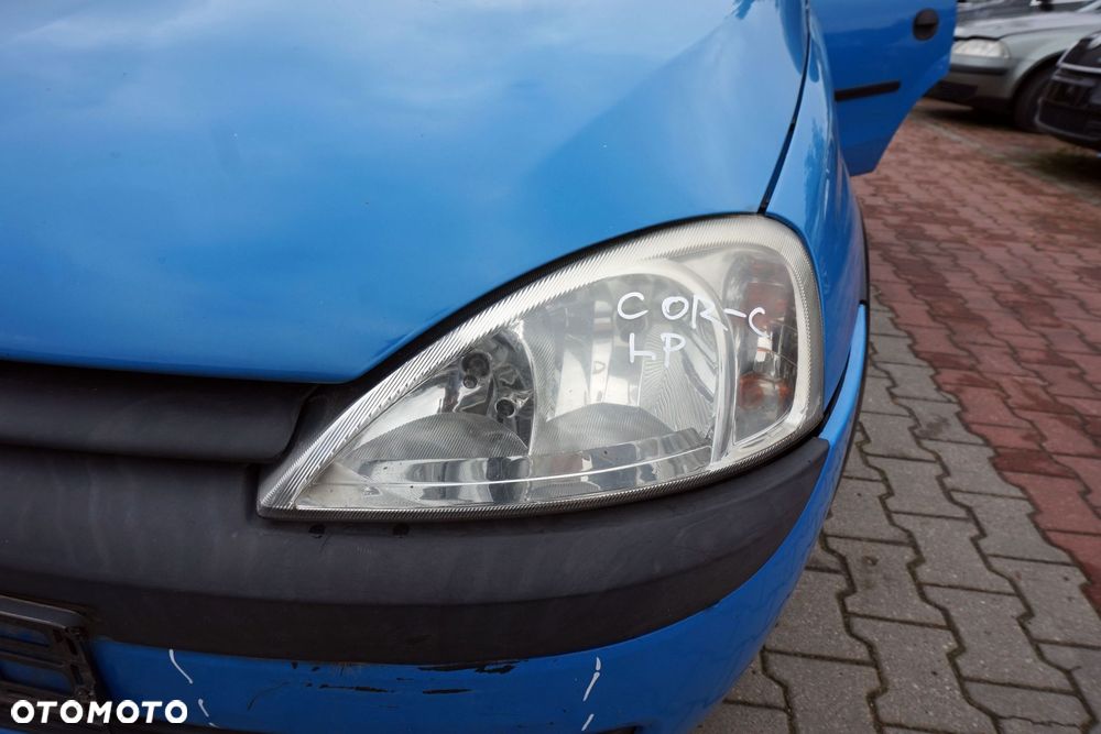 MASKA ZDERZAK BŁOTNIKI LAMPY CORSA C III Z20A  OPEL 1999-2003 NIEBIESKI PRZÓD KOMPLETNY - 27