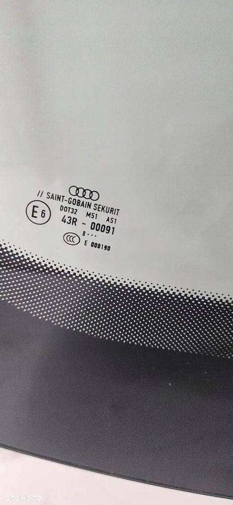 SZYBA PRZEDNIA CZOŁOWA AUDI A7 SENSOR KAMERA LOGO AUDI
