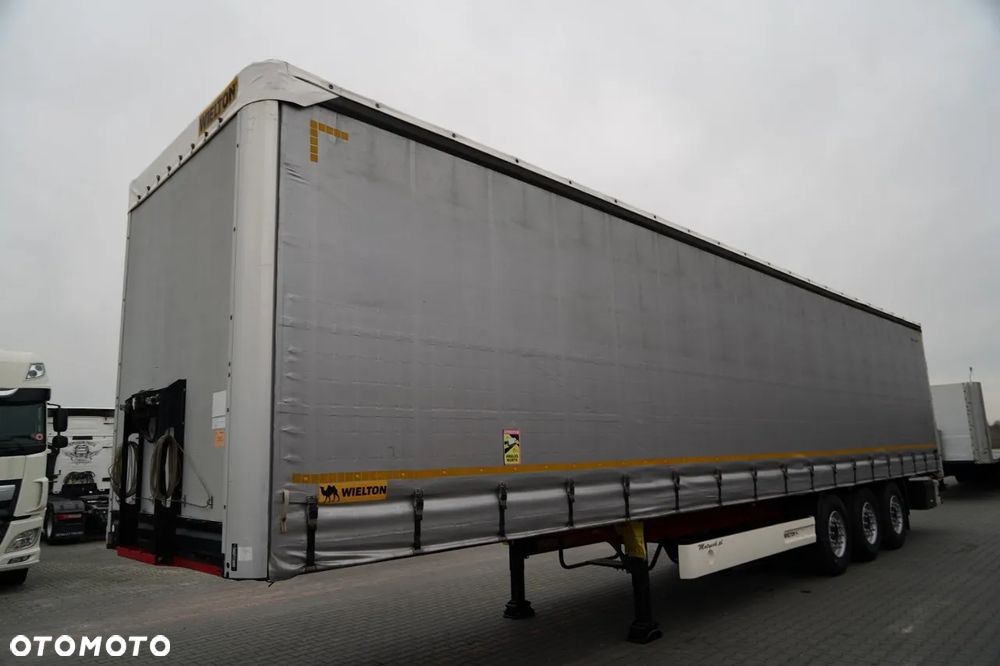 Wielton FIRANKA STANDARD / MULDA DO STALI - 9 M / OŚ PODNOSZONA / SAF / MAŁO UŻYWANA - 2