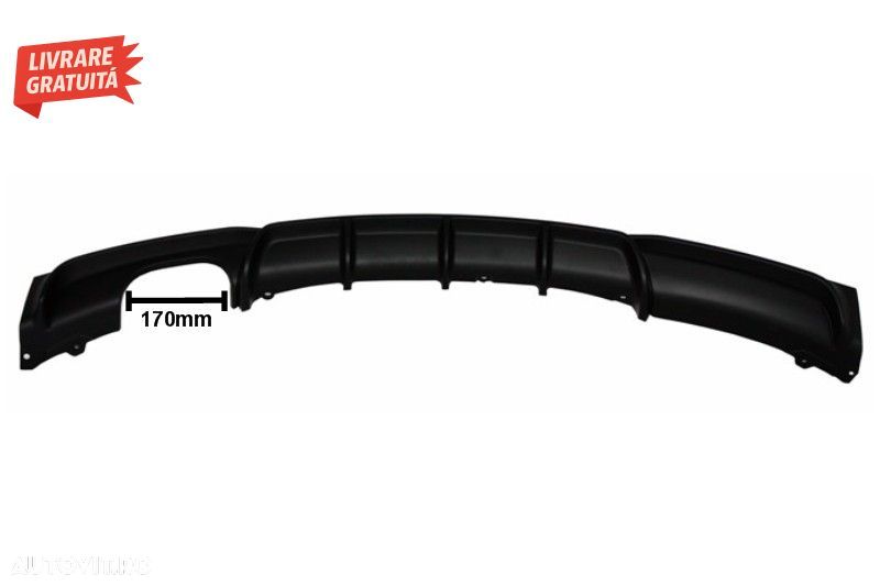 Difuzor Bara cu Toba Ornament Evacuare Fibra Carbon Mat BMW Seria 3 F30 F31 (2011-- livrare gratuita - 6