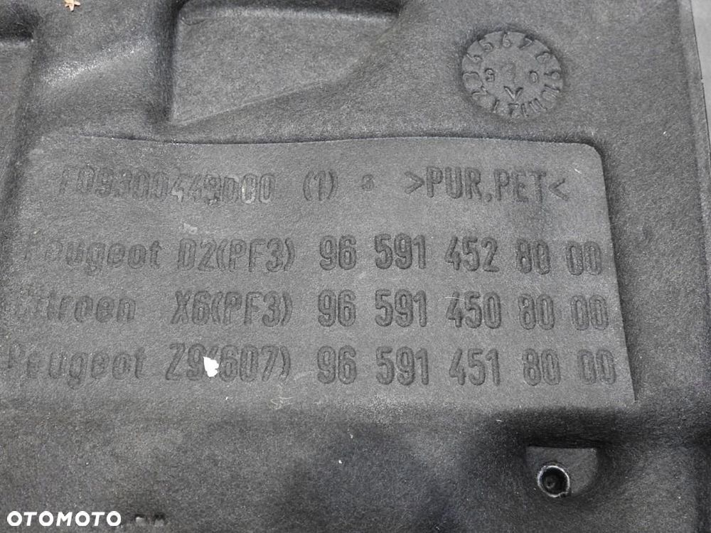 OSŁONA GÓRNA SILNIK PEUGEOT 607 2.7 V6 HDI 9659145280 - 5